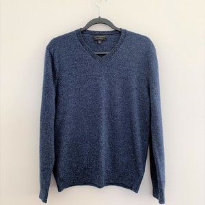 Banana Republic Dark Blue Men's V-Neck Sweater